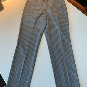 Topman Gray pinstripe drawstring